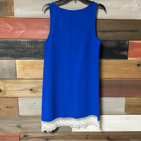 Blue Halter Sheath Dress for Cocktail Night Out - Picture 3 of 3